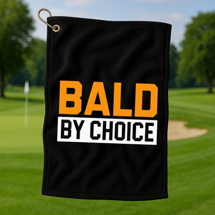 Bald Head Baldy Baldheaded No Hair Baldie Bald Guy Golf Towel