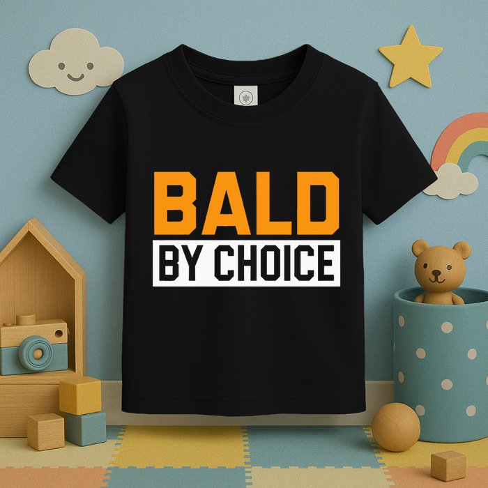 Bald Head Baldy Baldheaded No Hair Baldie Bald Guy Toddler T-Shirt