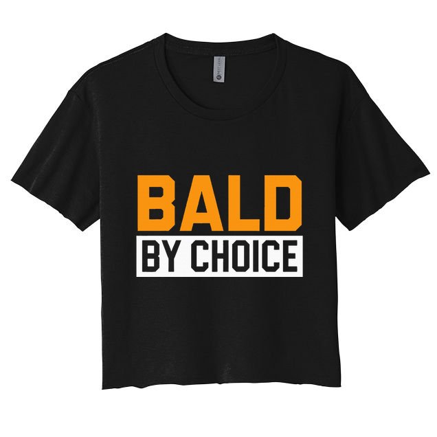 Bald Head Baldy Baldheaded No Hair Baldie Bald Guy Crop Top