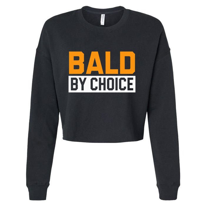 Bald Head Baldy Baldheaded No Hair Baldie Bald Guy Cropped Pullover Crew