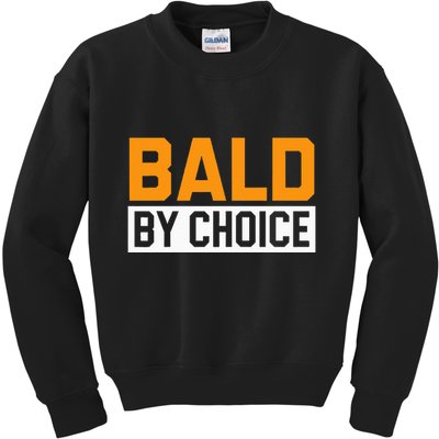 Bald Head Baldy Baldheaded No Hair Baldie Bald Guy Kids Sweatshirt
