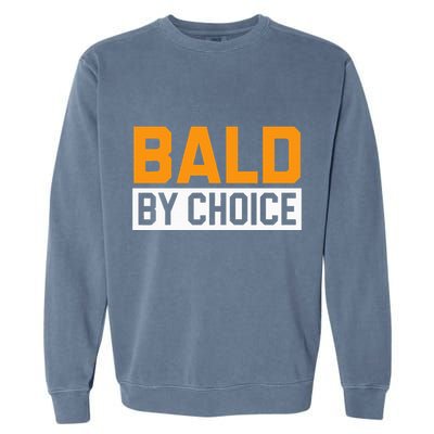 Bald Head Baldy Baldheaded No Hair Baldie Bald Guy Garment-Dyed Sweatshirt