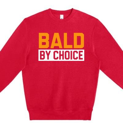 Bald Head Baldy Baldheaded No Hair Baldie Bald Guy Premium Crewneck Sweatshirt