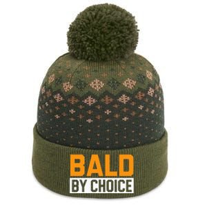 Bald Head Baldy Baldheaded No Hair Baldie Bald Guy The Baniff Cuffed Pom Beanie