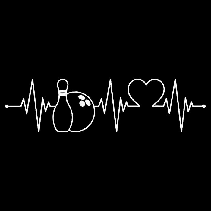 Bowling Heartbeat Bowler Magnet