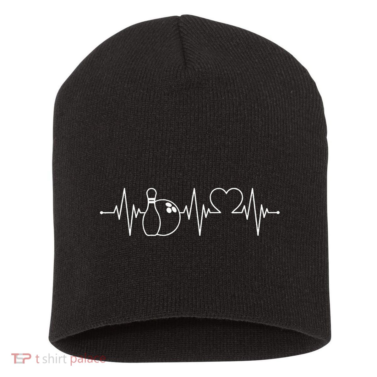 Bowling Heartbeat Bowler Short Acrylic Beanie