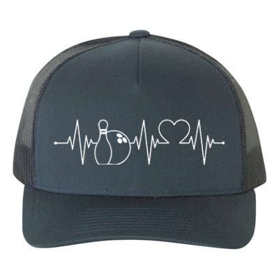 Bowling Heartbeat Bowler Yupoong Adult 5-Panel Trucker Hat