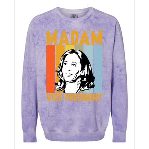 Biden Harris Best Choice Merica Madam Vice President Gift Colorblast Crewneck Sweatshirt