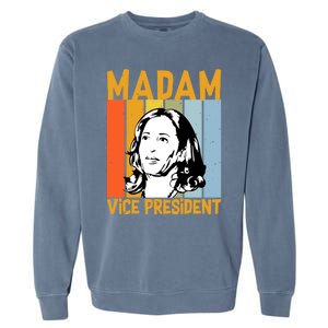 Biden Harris Best Choice Merica Madam Vice President Gift Garment-Dyed Sweatshirt