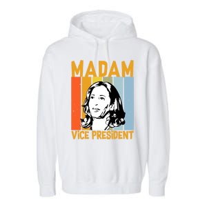 Biden Harris Best Choice Merica Madam Vice President Gift Garment-Dyed Fleece Hoodie