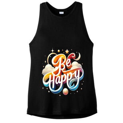 Be Happy Ladies PosiCharge Tri-Blend Wicking Tank