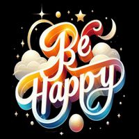 Be Happy Flexfit Unipanel Trucker Cap
