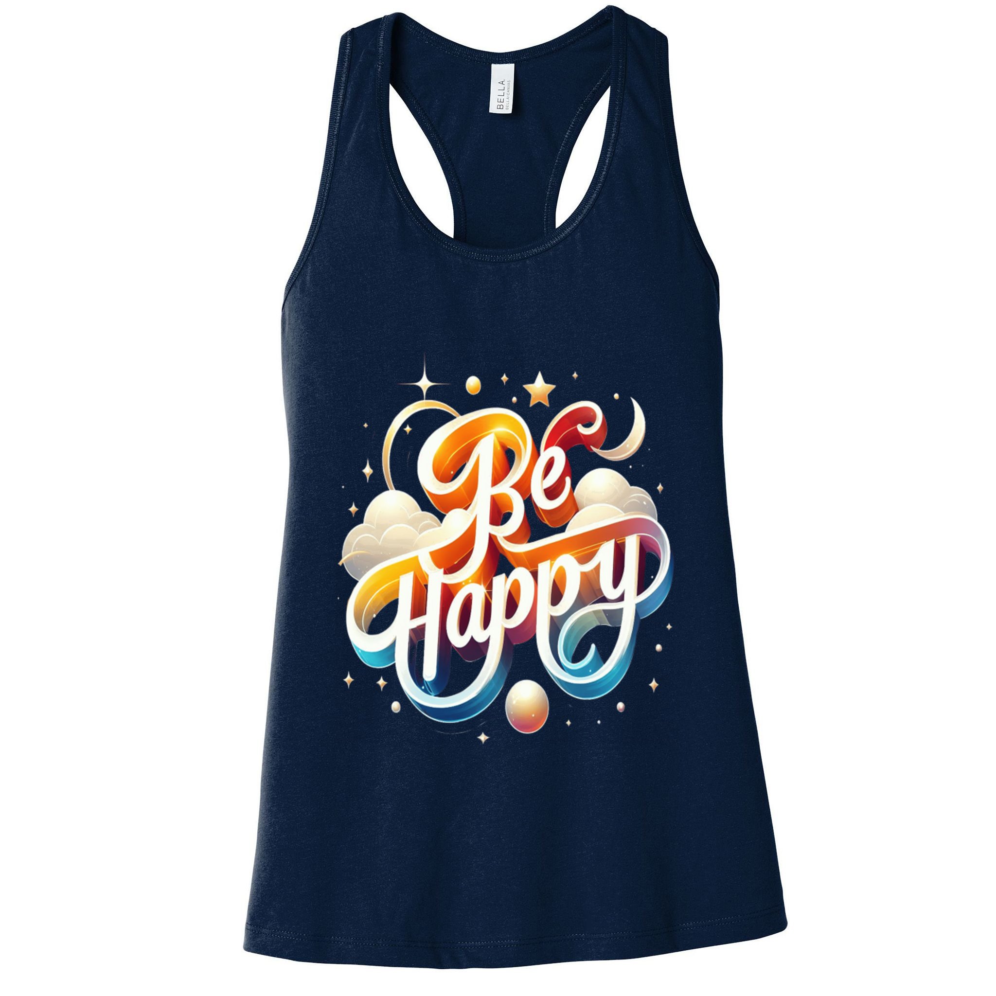 Be Happy Womens Tank Top