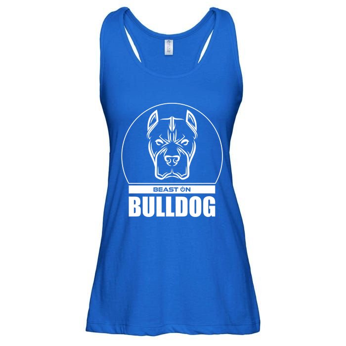 Bulldog Head Beast Gym Fitness Training Workout Gains Gift Ladies Essential Flowy Tank