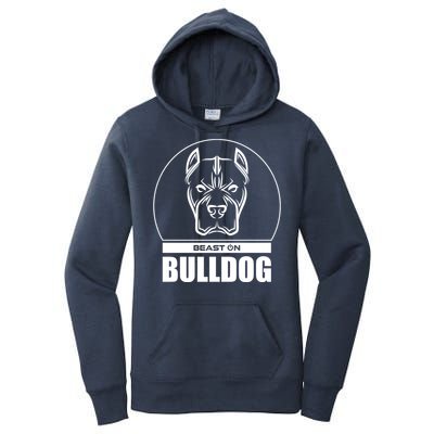 Bulldog Head Beast Gym Fitness Training Workout Gains Gift Women's Pullover Hoodie