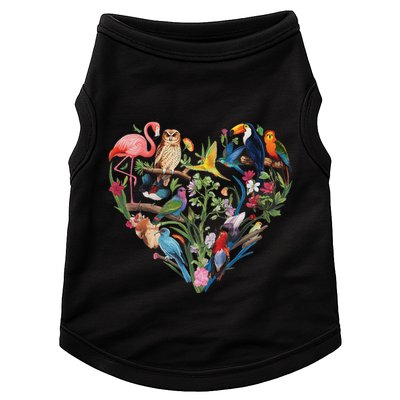 Bird Heart Birding Bird Watching Birder Bird Watcher Design Doggie Tank