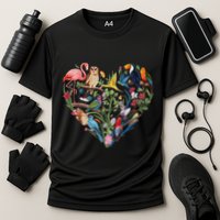 Bird Heart Birding Bird Watching Birder Bird Watcher Design Performance Shirt