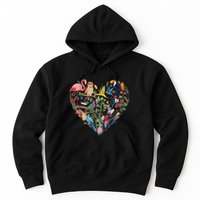Bird Heart Birding Bird Watching Birder Bird Watcher Design Hoodie