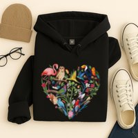 Bird Heart Birding Bird Watching Birder Bird Watcher Design Hoodie
