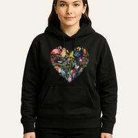 Bird Heart Birding Bird Watching Birder Bird Watcher Design Hoodie