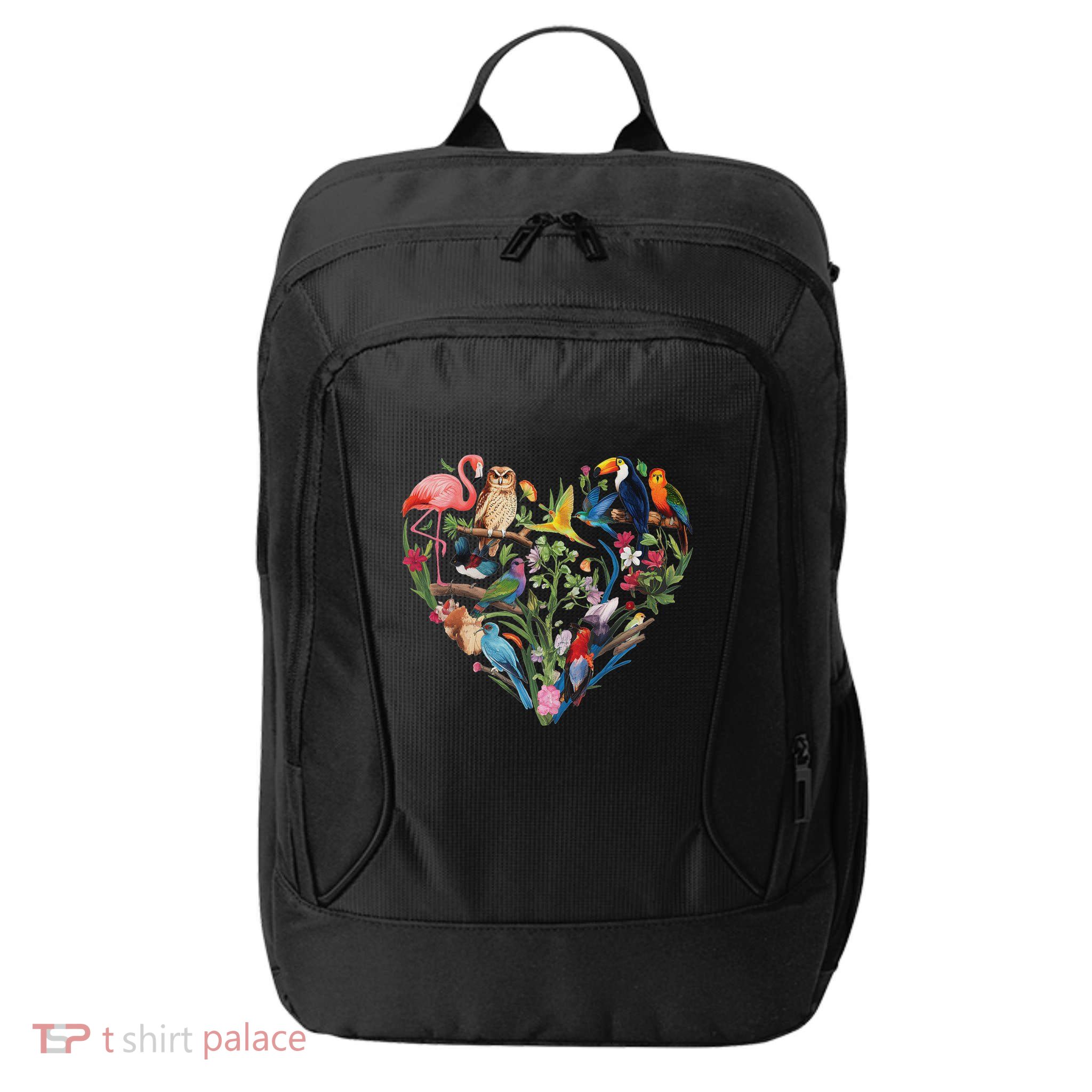Bird Heart Birding Bird Watching Birder Bird Watcher Design City Backpack