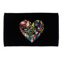 Bird Heart Birding Bird Watching Birder Bird Watcher Design Microfiber Hand Towel