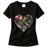 Bird Heart Birding Bird Watching Birder Bird Watcher Design Womens T-Shirt