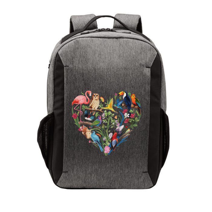 Bird Heart Birding Bird Watching Birder Bird Watcher Design Vector Backpack