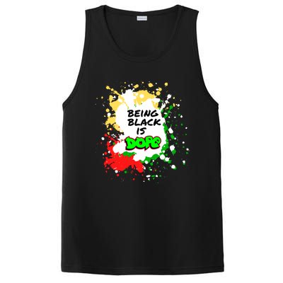 Black History Being Black Is Dope Spray Paint Graffiti 90s Gift PosiCharge Competitor Tank