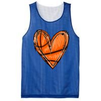 Basketball Heart Basketball Game Day Vibes Basketball Mom Gift Mesh Reversible Basketball Jersey Tank