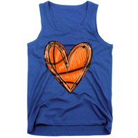 Basketball Heart Basketball Game Day Vibes Basketball Mom Gift Tank Top