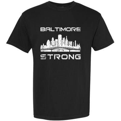 Baltimore Heart Baltimore Bridge Baltimore Strong Garment-Dyed Heavyweight T-Shirt