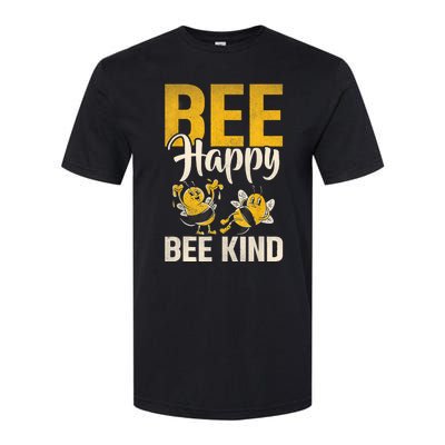 Bee Happy Bee Kind Bee Softstyle® CVC T-Shirt