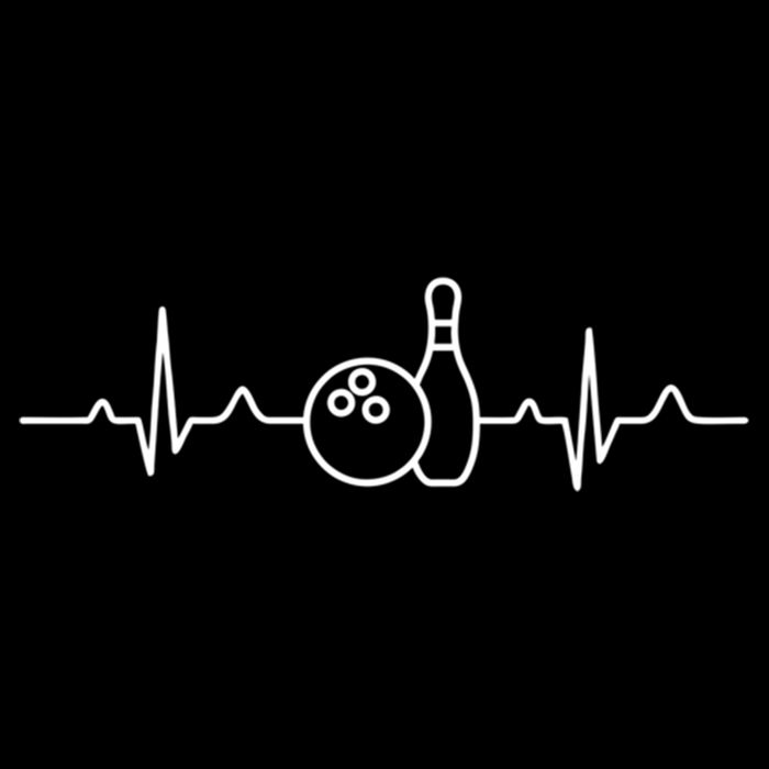 Bowling Heartbeat Bowling Funny Gift Bowling Team Party Gift Flatbill Hat