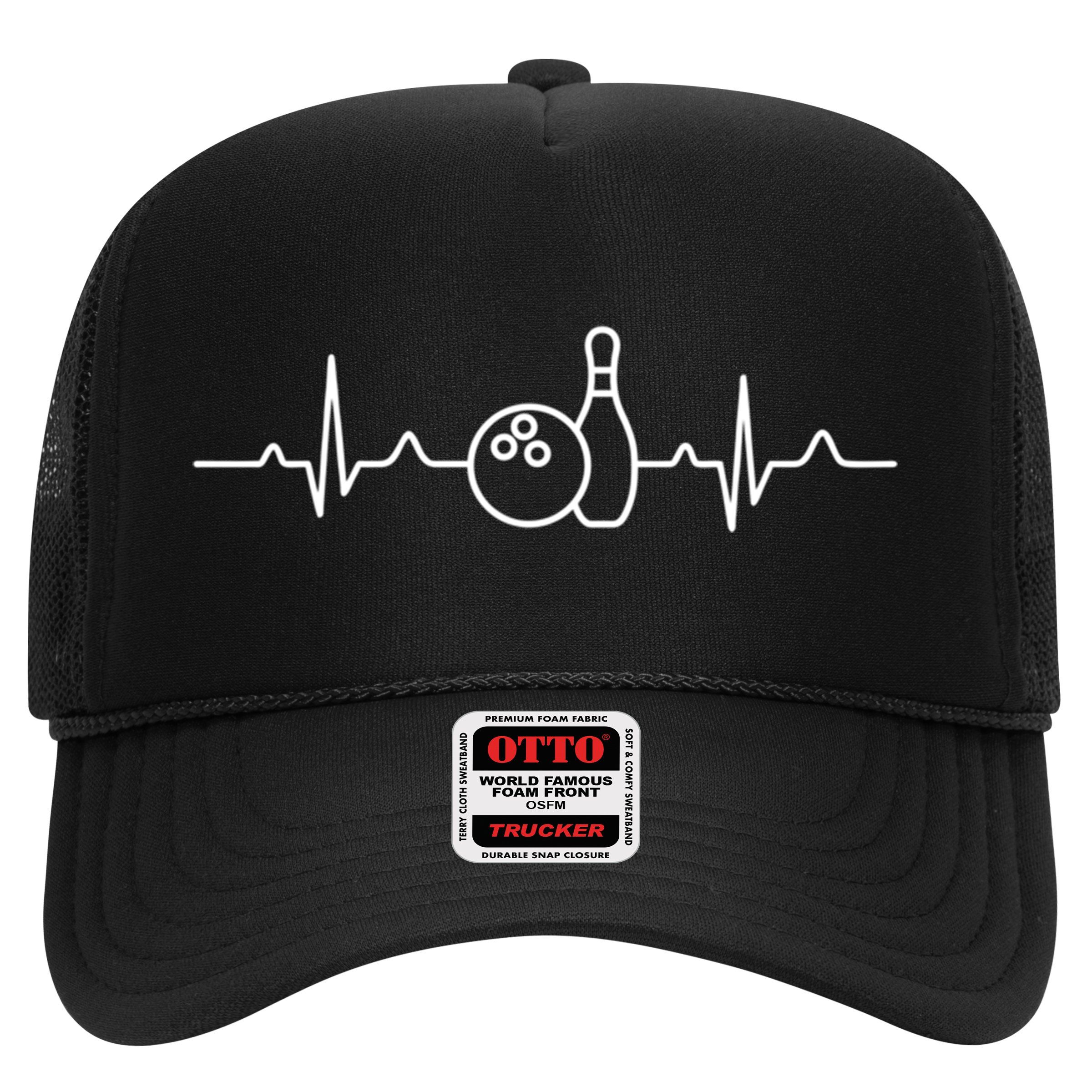 Bowling Heartbeat Bowling Funny Gift Bowling Team Party Gift Hat