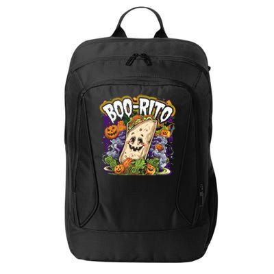 Boorito Halloween Burrito Cute Ghost Pumpkin Funny Gift City Backpack