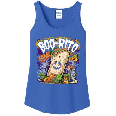 Boorito Halloween Burrito Cute Ghost Pumpkin Funny Gift Ladies Essential Tank