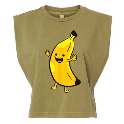 Banana Happy Banana Costume Fruit Love Bananas Garment-Dyed Women's Muscle Tee