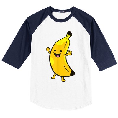 Banana Happy Banana Costume Fruit Love Bananas Baseball Sleeve Shirt