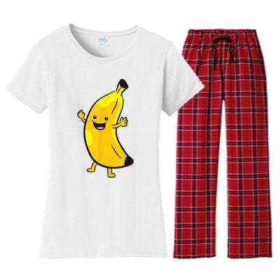 Banana Happy Banana Costume Fruit Love Bananas Women's Flannel Pajama Set