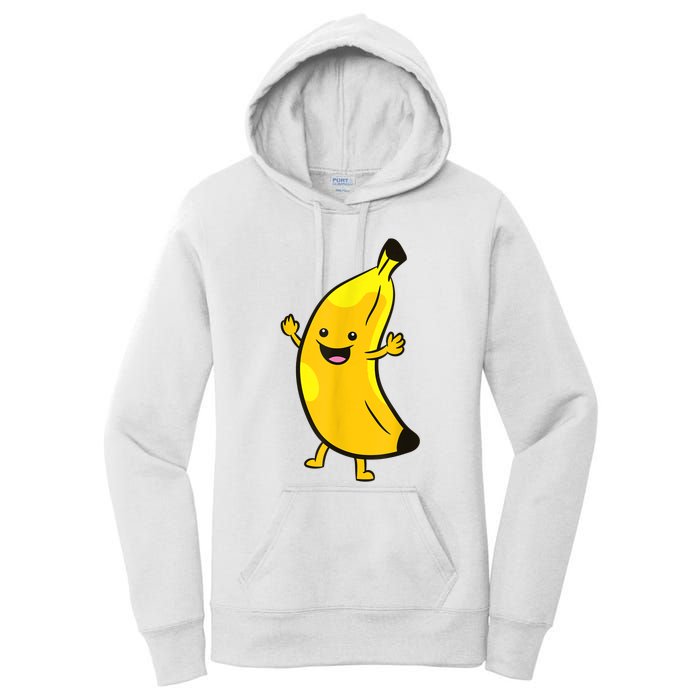 Banana Happy Banana Costume Fruit Love Bananas Women's Pullover Hoodie