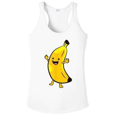 Banana Happy Banana Costume Fruit Love Bananas Ladies PosiCharge Competitor Racerback Tank