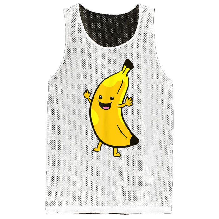 Banana Happy Banana Costume Fruit Love Bananas Mesh Reversible Basketball Jersey Tank