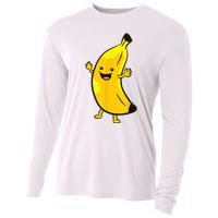 Banana Happy Banana Costume Fruit Love Bananas Cooling Performance Long Sleeve Crew