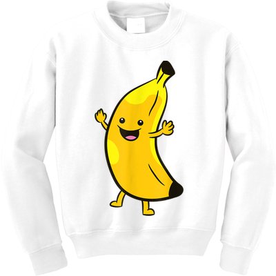 Banana Happy Banana Costume Fruit Love Bananas Kids Sweatshirt