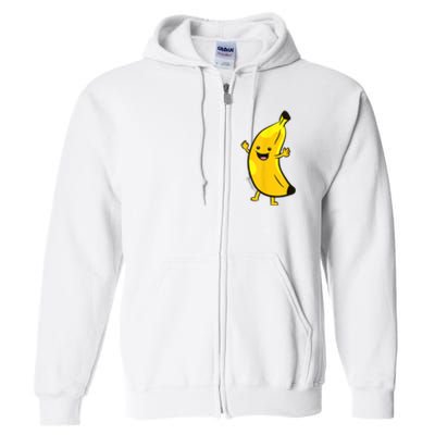 Banana Happy Banana Costume Fruit Love Bananas Full Zip Hoodie