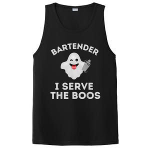 Bartender Halloween Bartender Ghost I Serve The Boos PosiCharge Competitor Tank