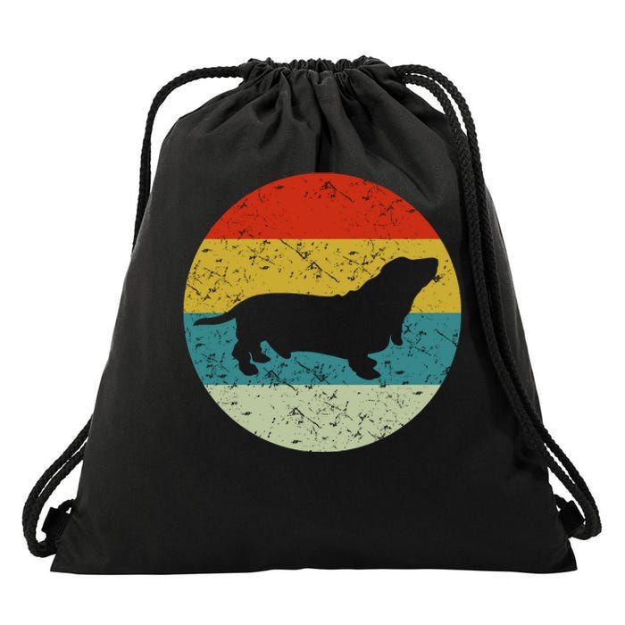 Basset Hound Drawstring Bag