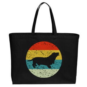 Basset Hound Cotton Canvas Jumbo Tote