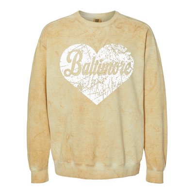 Baltimore Heart Colorblast Crewneck Sweatshirt